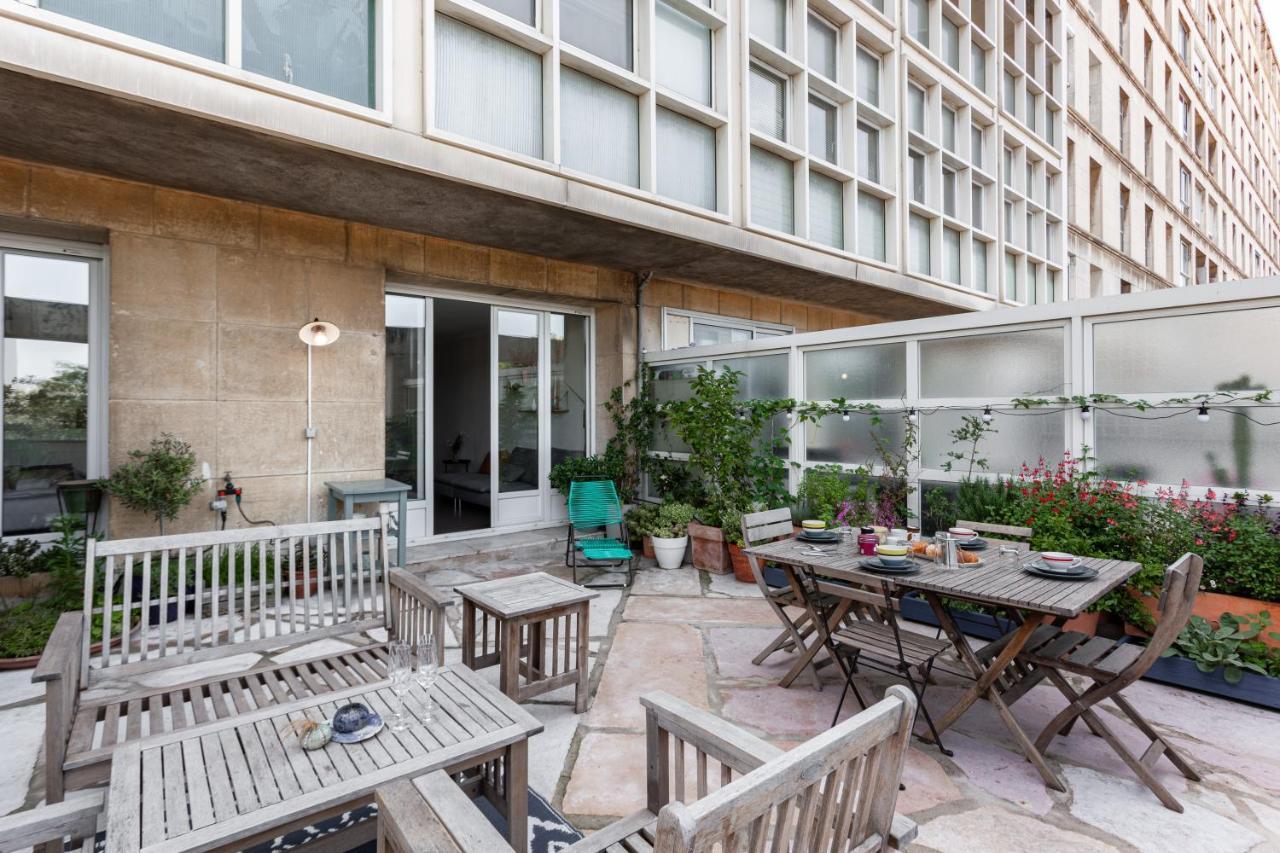Terrasse Fadoli - Grande Terrasse Avec Vue Mer Et Cathedrale Marseille Kültér fotó